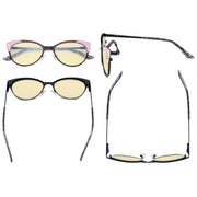 eyekeeper.com Cat-eye Blue Light Blocking Eyeglasses LX19033-BB60 Eyeglasses