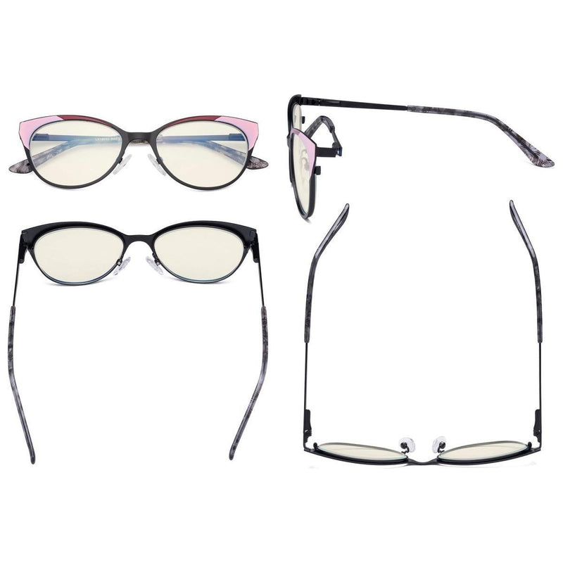 eyekeeper.com Cat-eye Blue Light Filter Eyeglasses LX19033-BB40 Eyeglasses