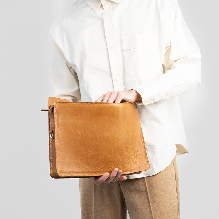 Leather bag - The File by Geometric Goods