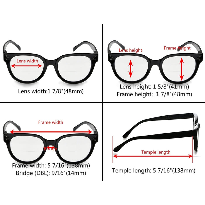 eyekeeper.com - eyekeeper.com - Black Oval Glasses Trendy Style for Women BR9110