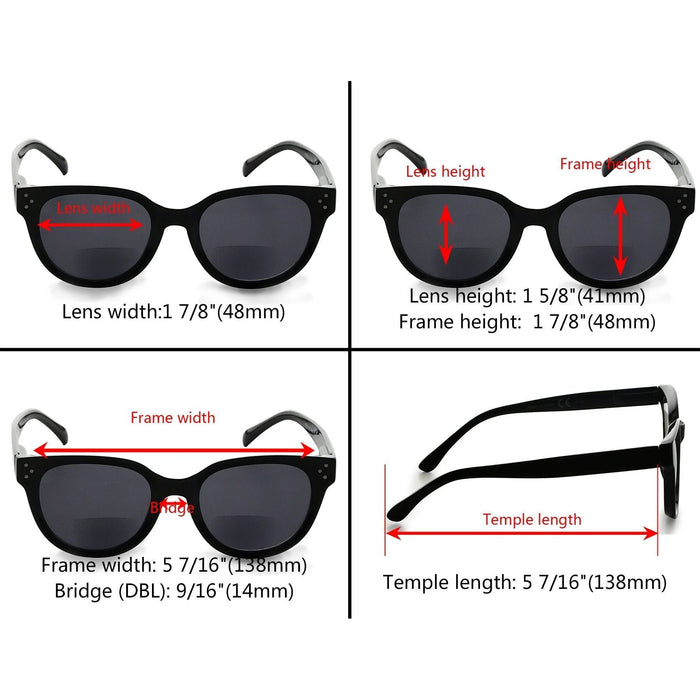 Eyekeeper.Com - Stylish Thicker Frame Bifocal Reading Sunglasses Sbr9110