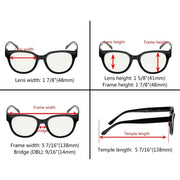 eyekeeper.com Thicker Frame Progressive Multifocal Reading Glasses M9110 Eyeglasses