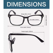 eyekeeper.com Stylish Reading Glasses Rectangle Readers 5-RT1801 Eyeglasses