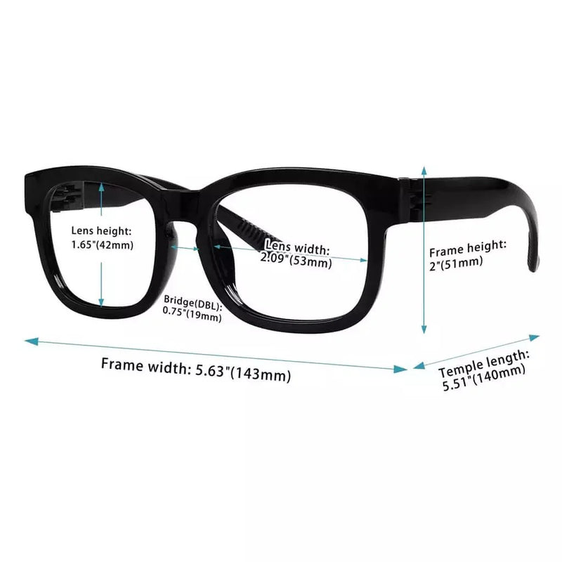 eyekeeper.com Stylish Reading Glasses Rectangle Readers 5-RT1801 Eyeglasses