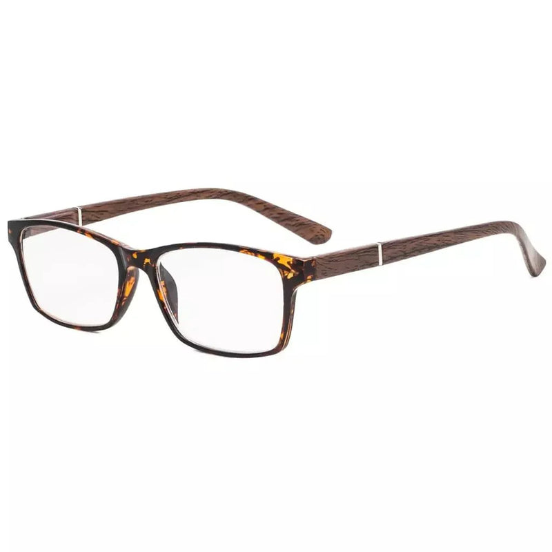 eyekeeper.com Stylish Reading Glasses with Wood-Look Arms RE19042 Eyeglasses