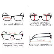 eyekeeper.com Stylish Reading Glasses with Wood-Look Arms RE19042 Eyeglasses