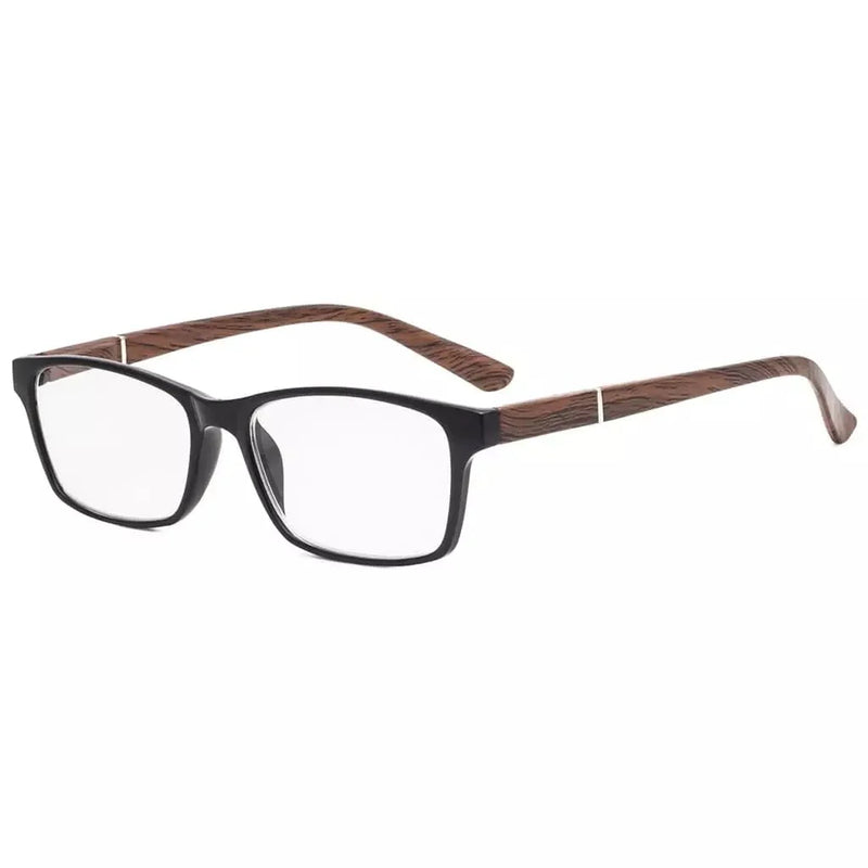 eyekeeper.com Stylish Reading Glasses with Wood-Look Arms RE19042 Eyeglasses