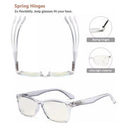 eyekeeper.com Stylish Rectangle Blue Light Filter Reading Glasses UVR075 Eyeglasses
