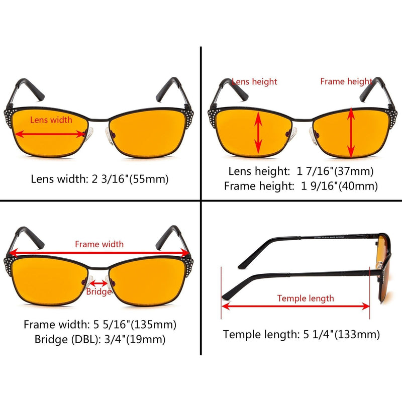 eyekeeper.com Stylish Blue Light Blocking Reading Glasses LX17001-BB98 Eyeglasses