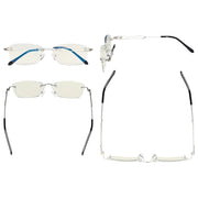 eyekeeper.com Stylish Rimless Blue Light Blocking Reading Glasses LX17018 Eyeglasses