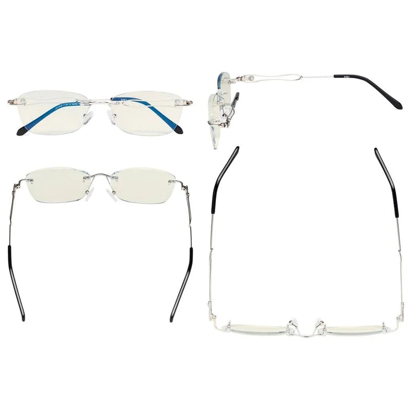 eyekeeper.com Stylish Rimless Blue Light Blocking Reading Glasses LX17018 Eyeglasses