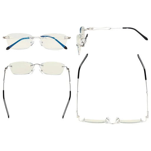 eyekeeper.com Stylish Rimless Blue Light Blocking Reading Glasses LX17018 Eyeglasses