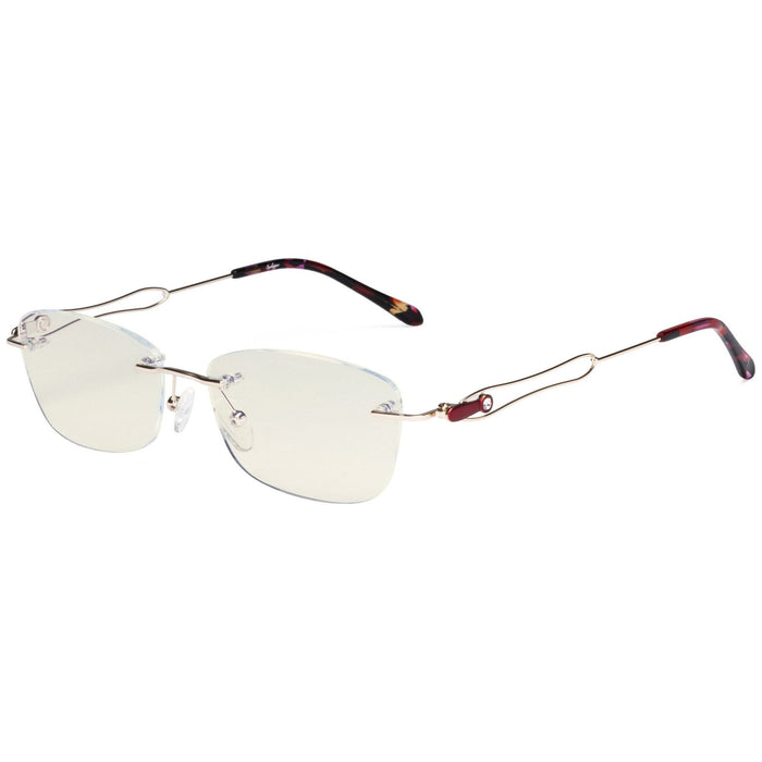 Eyekeeper.Com - Stylish Rimless Blue Light Blocking Reading Glasses Lx17018