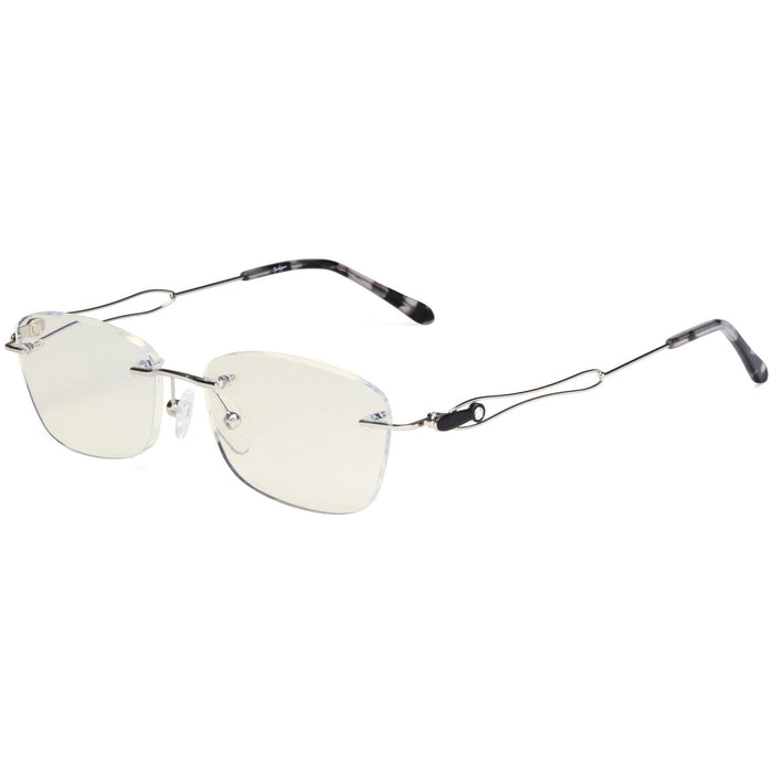 Eyekeeper.Com - Stylish Rimless Blue Light Blocking Reading Glasses Lx17018