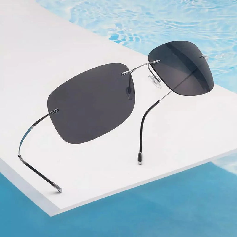eyekeeper.com Stylish Rimless Titanium Frame Polarized Sunglasses S1503 Sunglasses