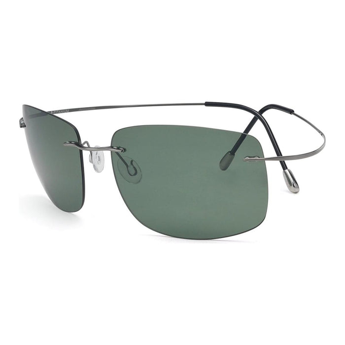 Eyekeeper.Com - Stylish Rimless Titanium Frame Polarized Sunglasses S1505