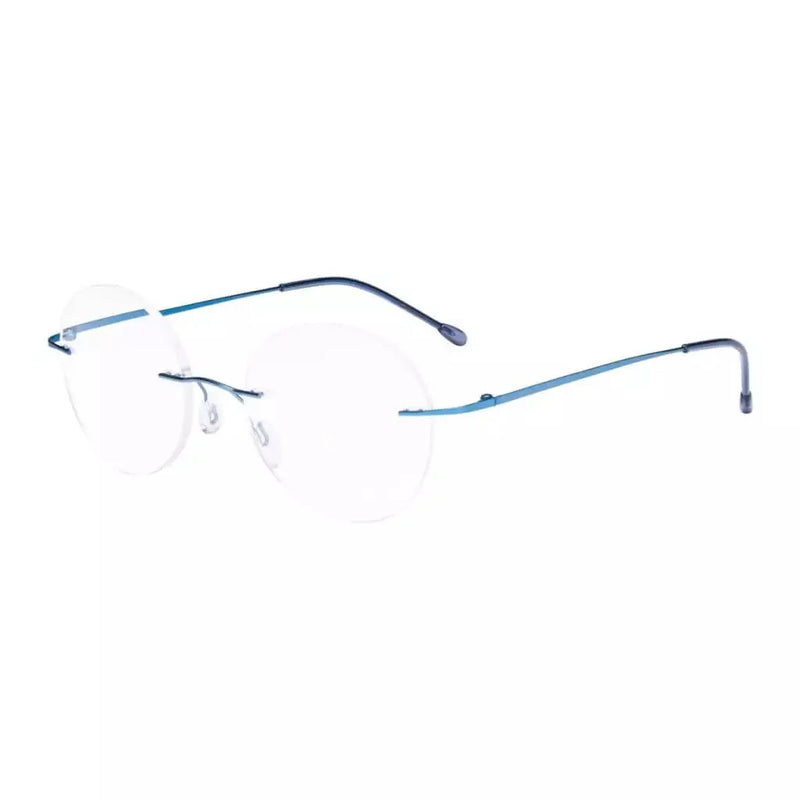 eyekeeper.com Stylish Round Frameless Reading Glasses Rimless Readers RWK9910 Eyeglasses
