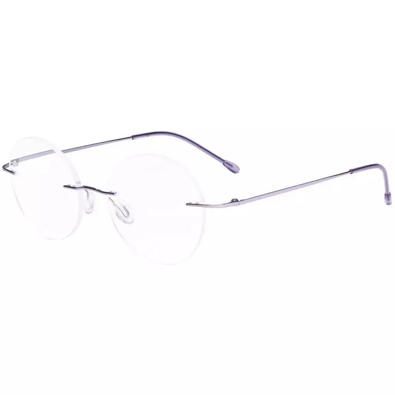 eyekeeper.com Stylish Round Frameless Reading Glasses Rimless Readers RWK9910 Eyeglasses