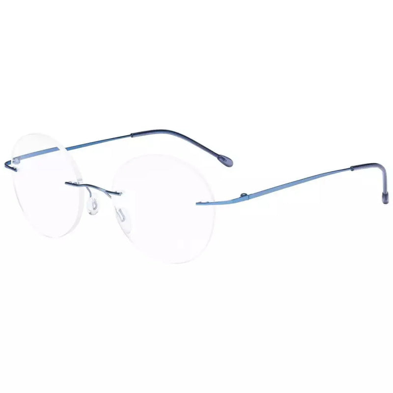 eyekeeper.com Stylish Round Frameless Reading Glasses Rimless Readers RWK9910 Eyeglasses