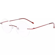 eyekeeper.com Stylish Round Frameless Reading Glasses Rimless Readers RWK9910 Eyeglasses