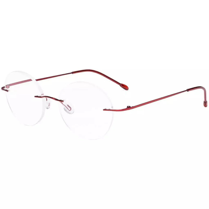 eyekeeper.com Stylish Round Frameless Reading Glasses Rimless Readers RWK9910 Eyeglasses