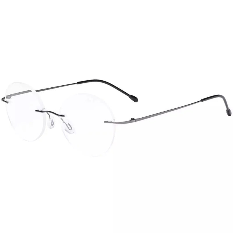 eyekeeper.com Stylish Round Frameless Reading Glasses Rimless Readers RWK9910 Eyeglasses