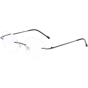 eyekeeper.com Stylish Round Frameless Reading Glasses Rimless Readers RWK9910 Eyeglasses
