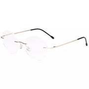 eyekeeper.com Stylish Round Frameless Reading Glasses Rimless Readers RWK9910 Eyeglasses