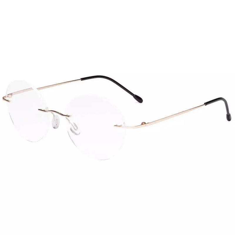 eyekeeper.com Stylish Round Frameless Reading Glasses Rimless Readers RWK9910 Eyeglasses