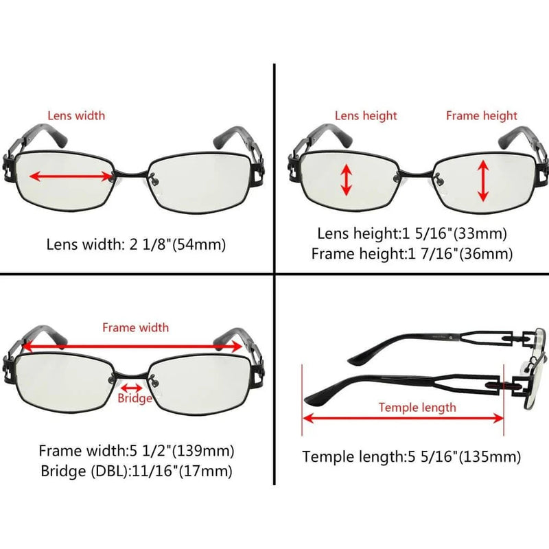 eyekeeper.com Stylish Titanium Eyeglasses Blue Light Filter 003A Eyeglasses