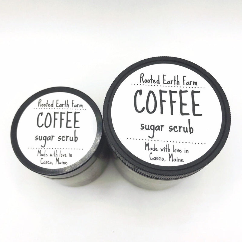 Rooted Earth Farm + Apothecary Coffee Sugar Body Scrub Face Masks + Scrubs