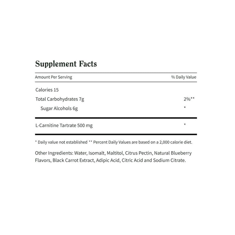 Snap Supplements L-Carnitine Sugar-Free Blueberry Gummies