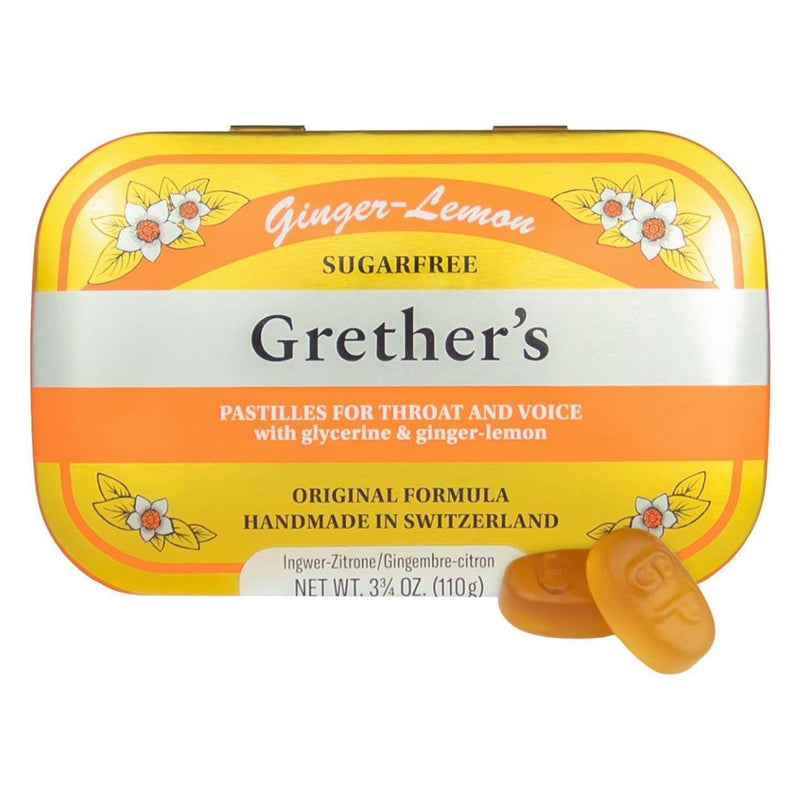 Grether's Pastilles Grethers Pastilles Ginger Lemon Sugarfree 3.75 oz Vitamin Supplement