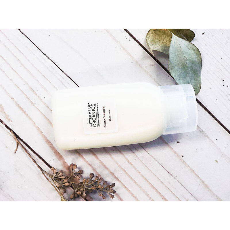 Butter Me Up Organics Natural Organic Sunscreen / Safe Sunscreen / Non-Nano Zinc Oxide Sunscreen / Sun Protection / Butter Me Up Organics Body
