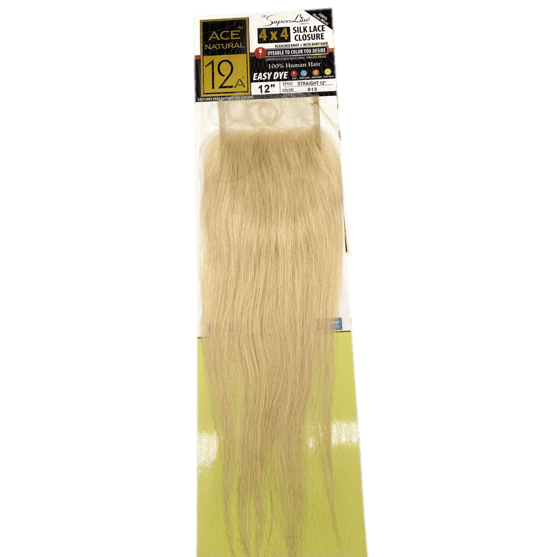 VIP Extensions Super Line  silk 4x4 closure silk lace (613 Hair Extension