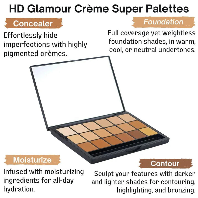 Graftobian Make-Up Company Glamour Crème™ Ultra HD Foundation Super Palettes