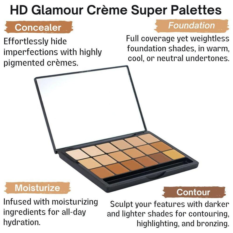 Graftobian Make-Up Company Glamour Crème™ Ultra HD Foundation Super Palettes