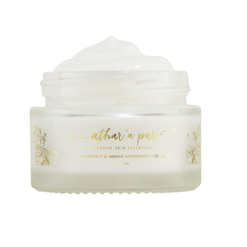 Athar'a Pure Superfruit & Jasmine Antioxidant Face Moisturizer (Organic, Vegan, 100% Natural) Face