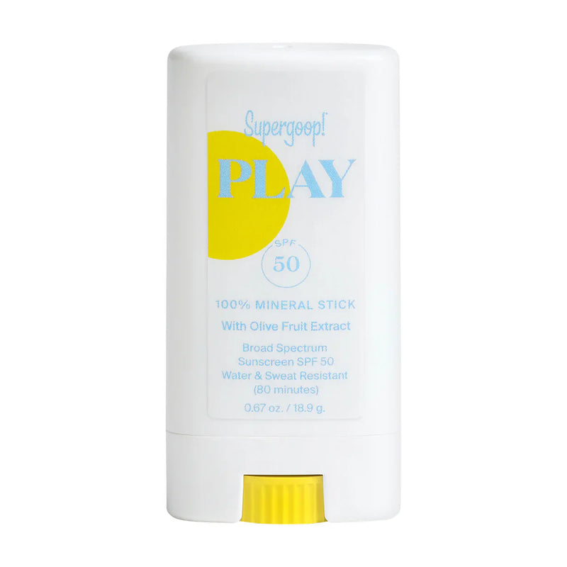 Nava Beauty Supergoop! 100% Mineral Sunscreen Stick With Olive Fruit Extract SPF 50 0.67 OZ Light Gray