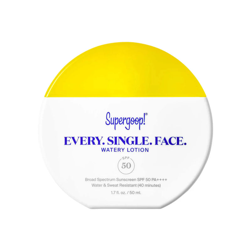 Nava Beauty Supergoop! Every. Single. Face. Watery Lotion SPF 50 1.7 OZ White Smoke