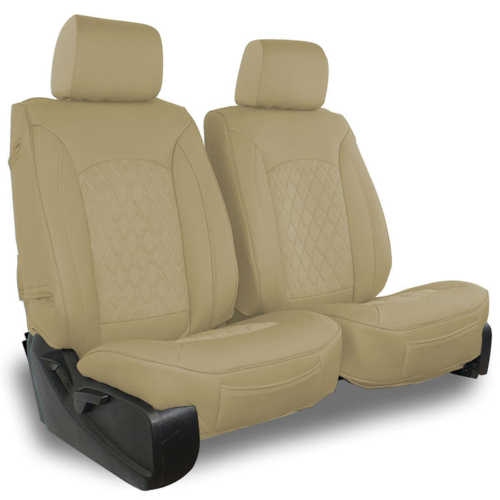 Leatherette Suede Diamond Semi-Custom Car Seat Covers