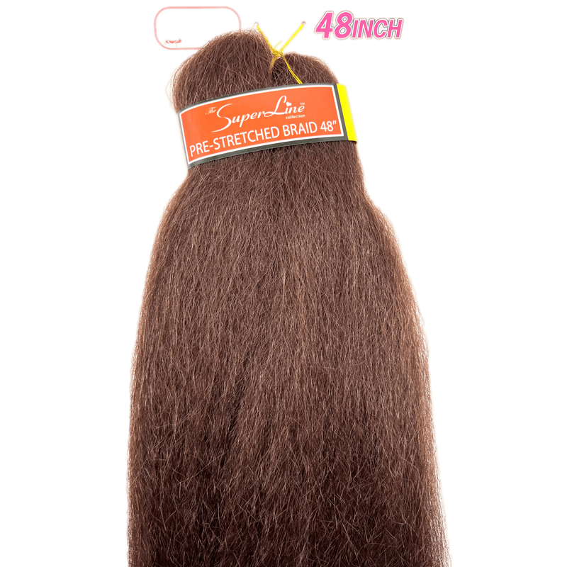 VIP Extensions Superline Synthetic Afrelle 100% Kanekalon Pre-Stretched Jumbo Braid 48' Hair Extension