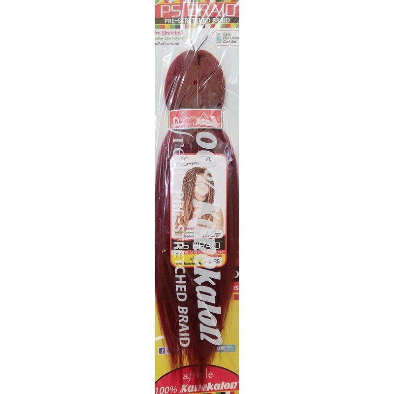 VIP Extensions Superline Synthetic Afrelle 100% Kanekalon Pre-Stretched Jumbo Braid 48" Kanekalon Hair Weaving/Braiding