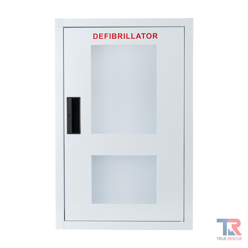True Rescue Surface Mounted Combination Cabinet Cabinet White Smoke Non-alarmed