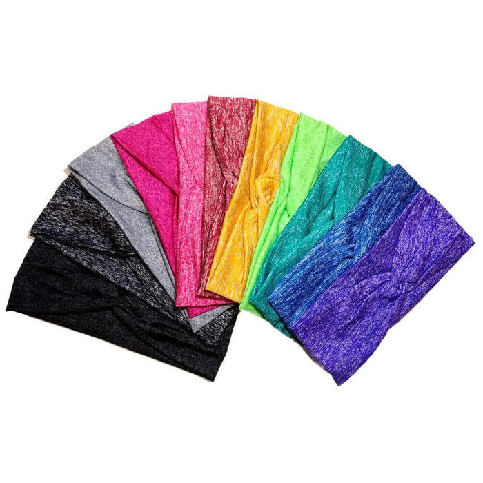 Threddies Wide Heathered Turban Twist Headbands