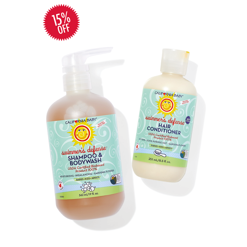 California Baby Swimmer's Defense™ Shampoo + Conditioner Bundle Bundles