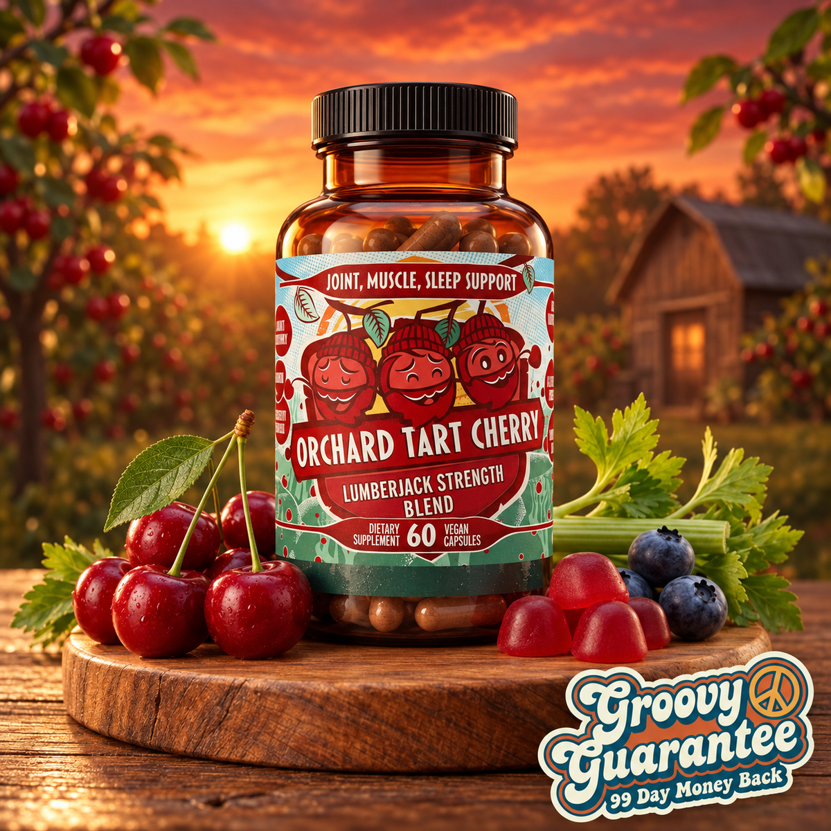 Premium Tart Cherry Blend - Inflammation, Uric Acid, Sleep, Muscle