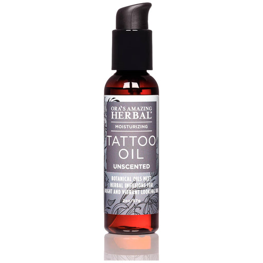 Ora's Amazing Herbal Tattoo Oil, Natural Tattoo Aftercare 2oz