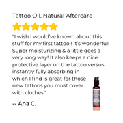 Ora's Amazing Herbal Tattoo Oil, Natural Tattoo Aftercare