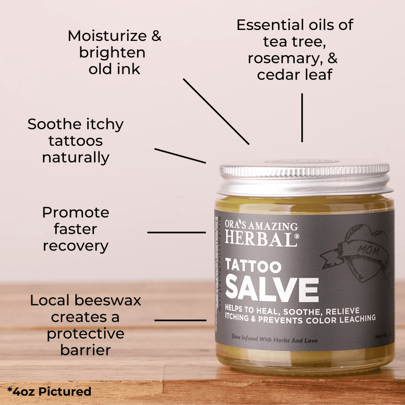 Ora's Amazing Herbal Tattoo Salve, Natural Tattoo Aftercare Health & Beauty